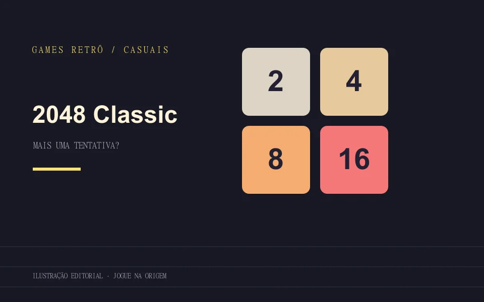 Ilustração editorial de 2048 Classic