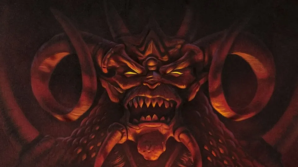 Arte de Diablo publicada pela Blizzard sobre o jogo original