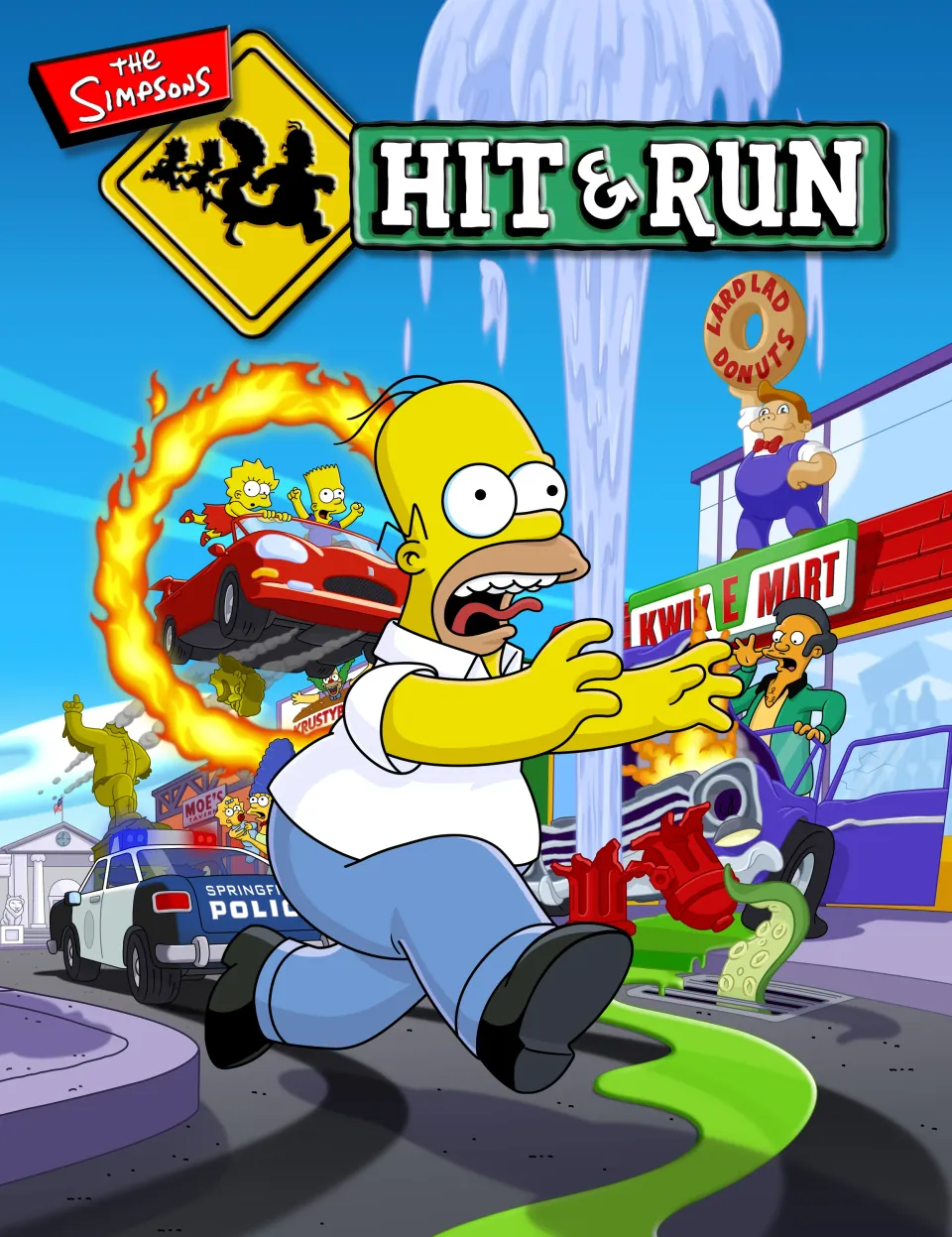 Capa de The Simpsons: Hit & Run, do portfólio de Eric Heintz
